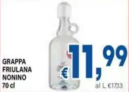 DEM Grappa friulana nonino offerta