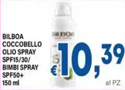 DEM Bilboa coccobello olio spray spf15/30/ bimbi spray spf50+ offerta