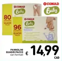 Spazio Conad Pannolini QUADRI PACCO offerta