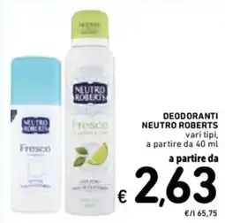 Spazio Conad Deodoranti NEUTRO ROBERTS offerta