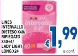 DEM Lines intervallo disteso x40/ ripiegato x40+4/ lady light long x24 offerta