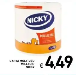 Spazio Conad Carta multiuso milleusi NICKY offerta