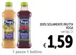 Spazio Conad 100% solamente frutta YOGA offerta