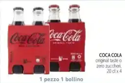 Spazio Conad Coca cola original taste o zero zuccheri offerta