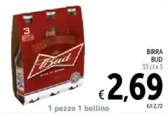 Spazio Conad Birra BUD offerta