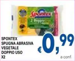 DEM Spontex spugna abrasiva vegetale doppio uso offerta