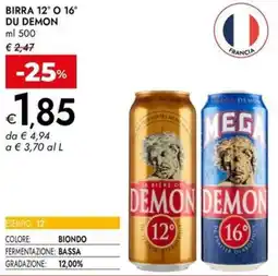 Bennet Birra 12° o 16° DU DEMON offerta