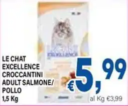 DEM Le chat excellence croccantini adult salmone/ pollo offerta