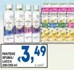 DEM Pantene spuma/ lacca offerta