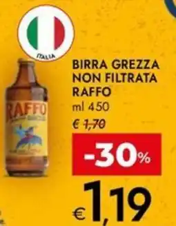 Bennet Birra grezza non filtrata RAFFO offerta