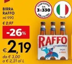 Bennet Birra RAFFO offerta