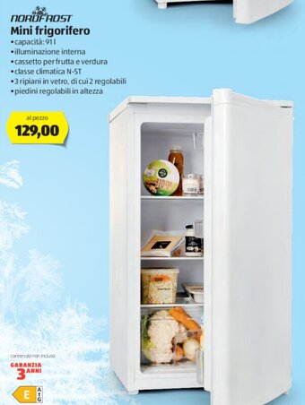 ALDI Nordfrost Mini frigorifero offerta