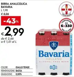 Bennet Birra analcolica BAVARIA offerta