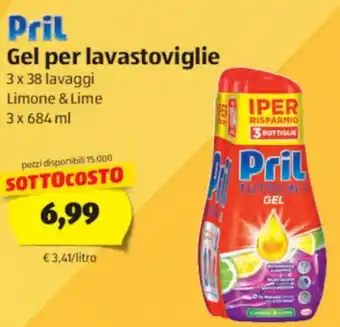 ALDI Pril Gel per lavastoviglie offerta