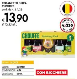 Bennet Cofanetto birra COFANETTO BIRRA CHOUFFE conf. da 4, L 1,32 offerta