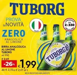Bennet Birra analcolica al limone TUBORG offerta