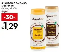 Bennet Shampoo o balsamo SPLEND' OR offerta