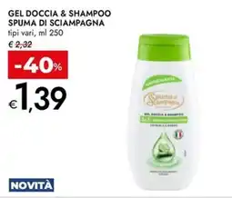Bennet Gel doccia & shampoo SPUMA DI SCIAMPAGNA offerta