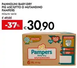 Bennet Pannolini baby-dry più asciutto o mutandino PAMPERS offerta