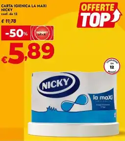 Bennet Carta igienica la maxi NICKY offerta