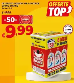 Bennet Detersivo liquido per lavatrice OMINO BIANCO offerta