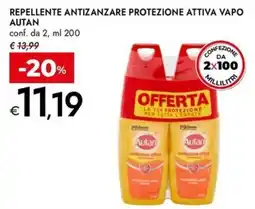 Bennet Repellente antizanzare protezione attiva vapo AUTAN offerta