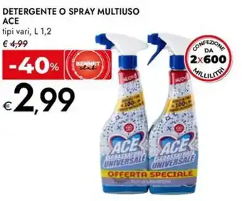 Bennet Detergente o spray multiuso ACE offerta