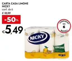 Bennet Carta casa limone NICKY offerta