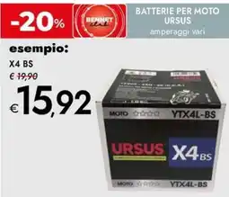 Bennet Batterie per moto X4 BS URSUS offerta