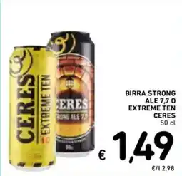Spazio Conad Birra strong ale 7,7 0 extreme ten CERES offerta