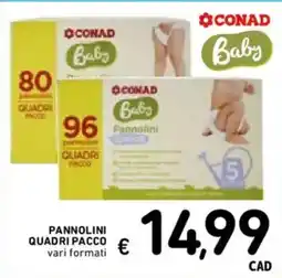 Spazio Conad Conad pannolini quadri pacco offerta