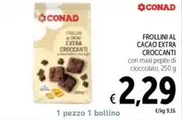 Spazio Conad Conad frollini al cacao extra croccanti offerta
