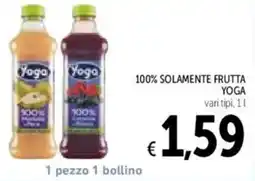 Spazio Conad 100% solamente frutta YOGA offerta