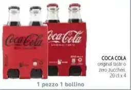 Spazio Conad Coca cola original taste o zero zuccheri offerta