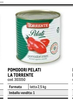 Metro Pomodori pelati offerta
