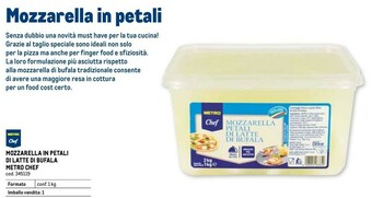Metro Mozzarella offerta