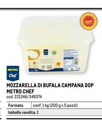 Metro Mozzarella di bufala offerta
