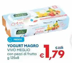 MD Discount Yogurt magro vivo meglio con pezzi di frutta offerta