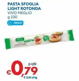 MD Discount Pasta sfoglia light rotonda VIVO MEGLIO offerta