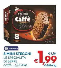 MD Discount 8 mini stecchi le specialità di beppe caffè offerta