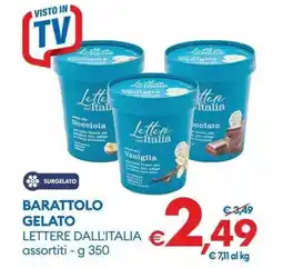 MD Discount Barattolo gelato LETTERE DALL'ITALIA offerta