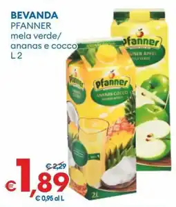 MD Discount Bevanda pfanner mela verde/ ananas e cocco offerta