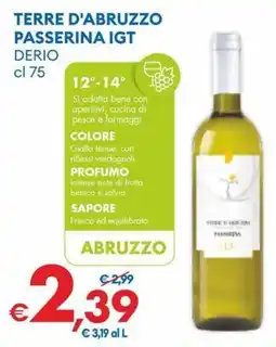 MD Discount Terre d'abruzzo passerina igt derio offerta