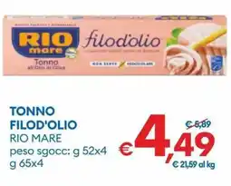 MD Discount Tonno filod'olio RIO MARE offerta