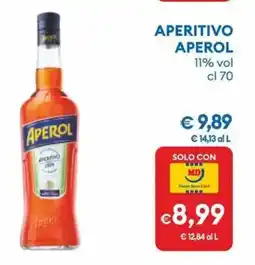 MD Discount Aperitivo aperol 11% vol offerta