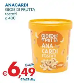 MD Discount Anacardi gioie di frutta tostati offerta