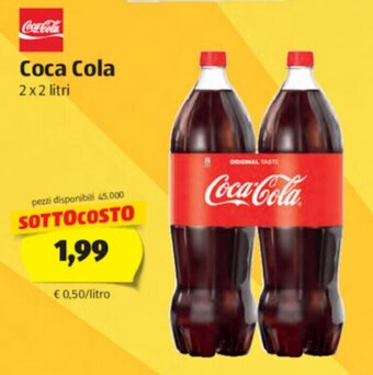 ALDI Coca Cola 2 x 2 litri offerta
