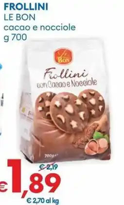 MD Discount Frollini le bon cacao e nocciole offerta