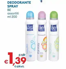MD Discount Deodorante spray BE offerta