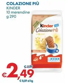 MD Discount Colazione più kinder 10 merendine offerta